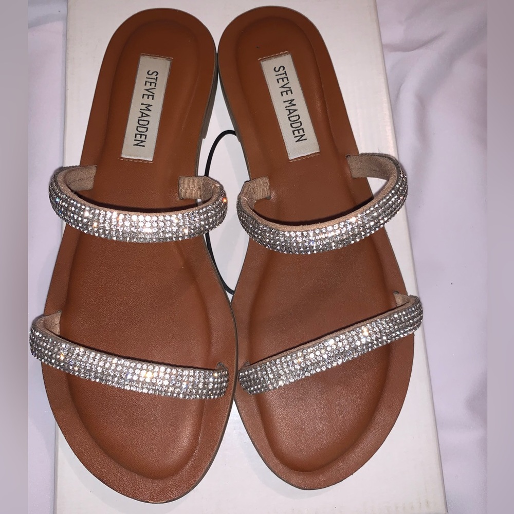 Rhinestoned sandals